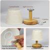 Retro LED Table Lamp USB Powered Lighting For Living Bedroom Bedside Night Lamp Desktop Linen Lamp Decoration LED Desk Lights