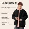 MINISO Men's 2024 Winter Thick Color-block Baseball Collar Padded Jacket