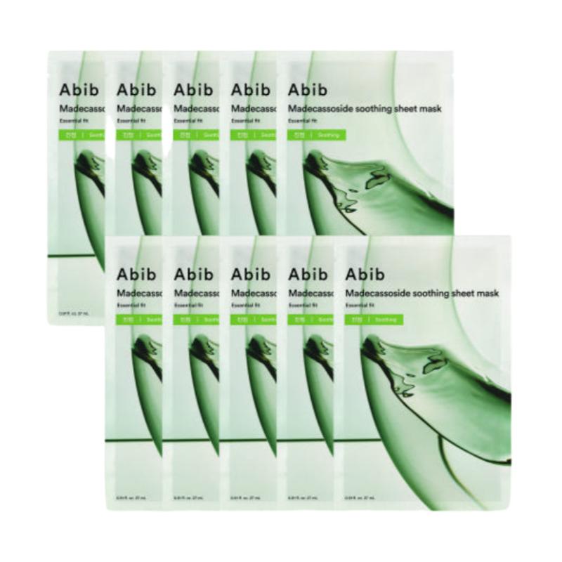 Abib Essential Fit Sheet Mask Madecassoside Soothing 10 Sheets
