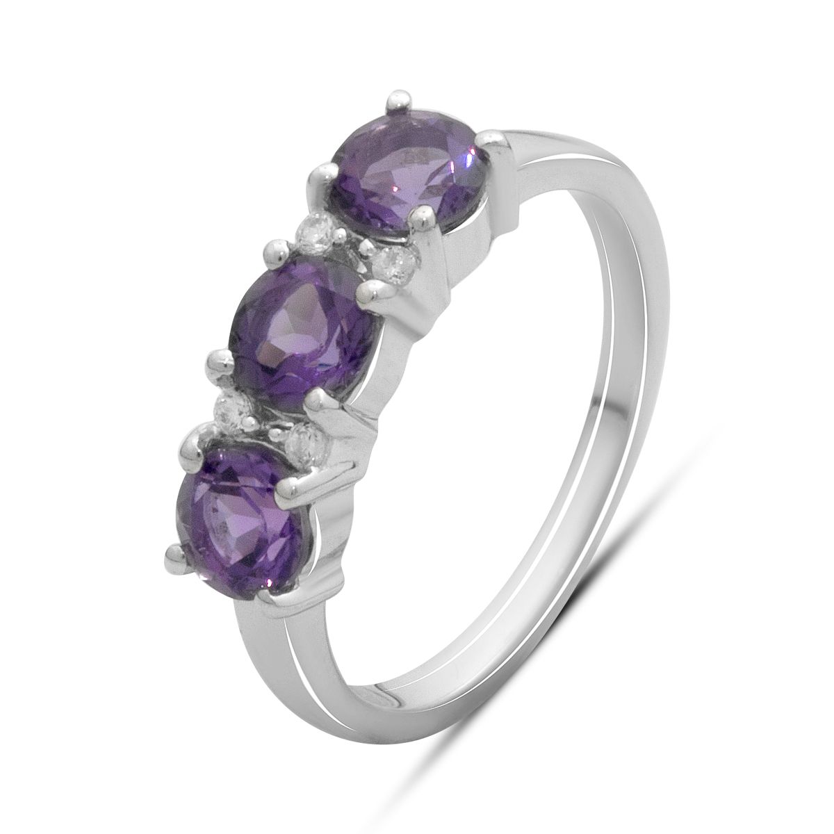 

Серебряное кольцо с натуральным аметистом 1.495ct, вес изделия 3,13 гр (2179344) 18 аметист