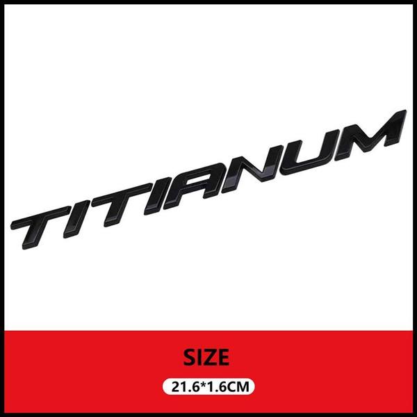 Fusion Mondeo Titanium Car Tailgate Trunk ABS Plastics Letter Badge Emblem Sticker For Fusion Mondeo Titanium