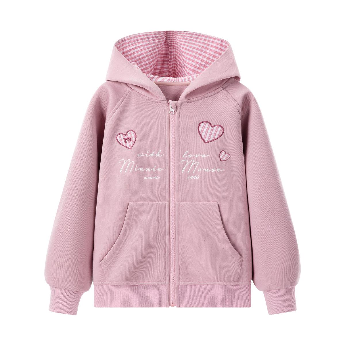 

Girls Sweetheart Plaid Hooded Jacket - Playful, Comfortable, Versatile Autumn Top 150 cm розовый