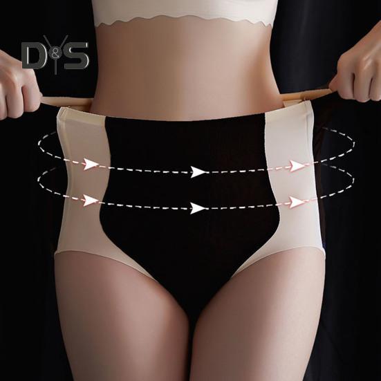 Women Underpants High Waist Tummy Control Seamless Compression But Lift Slimming Great Elasticity Color Matching Anti-septic Lady Briefs Panties