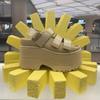 High Platform Sandals Women Summer Hidden Heel Casual Mules Shoes Outside Beach Slipper Breathable Chunky Sneakers