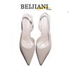 BEIJIANI Women's Stiletto Pointed Toe Backstrap Sandals 3289-31