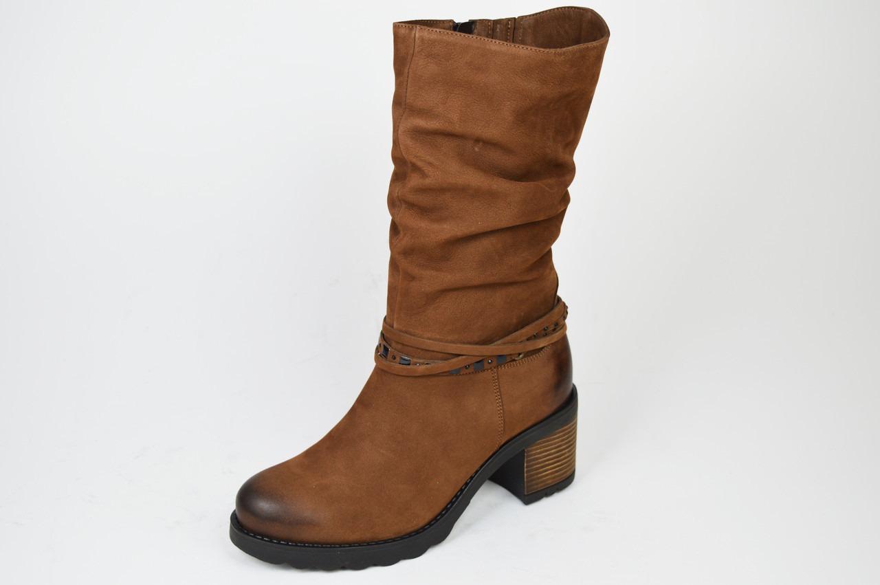 

Half boots Aspena demi-season 2151 brown nubuck 38 38 коричневий