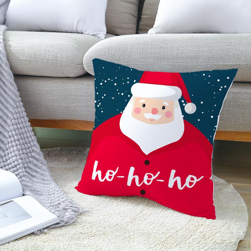 Red Series Christmas Peach Velvet Cushion Cover New Sofa Cushion Cover Square Cushion Cover