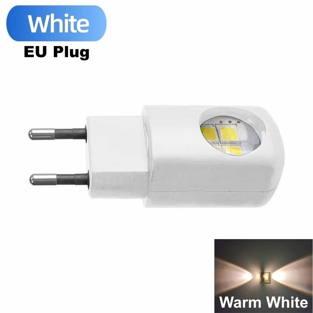 Auto Light Sensor Plug-In Wall Lamp Energy Efficient Sensor Night Light  Bedroom Night Lighting