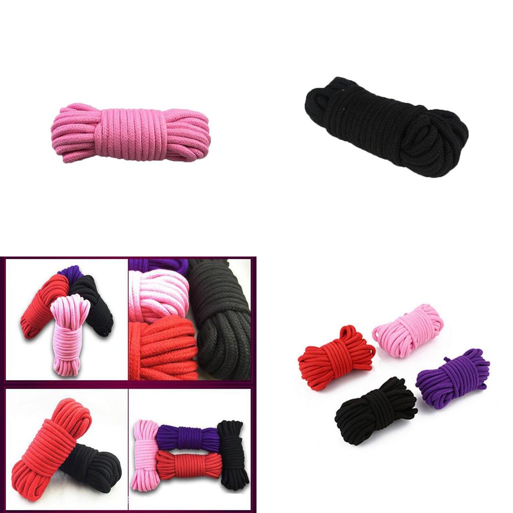 Cotton Thicken 10m Bondage Rope Play String Soft To Touch Tie Up Fun Restraints