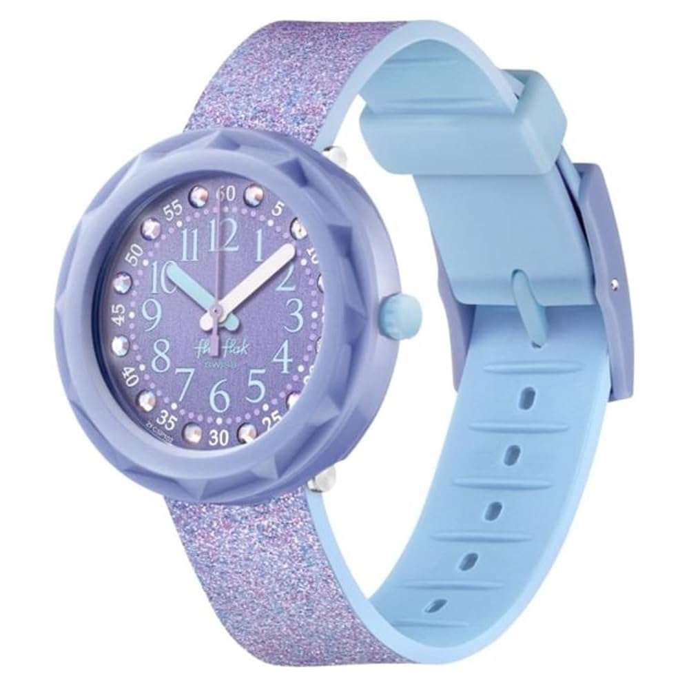 Flick Flack LILAXUS Kids Wristwatch S7273559 Durable Design, Colorful Style, Water Resistant