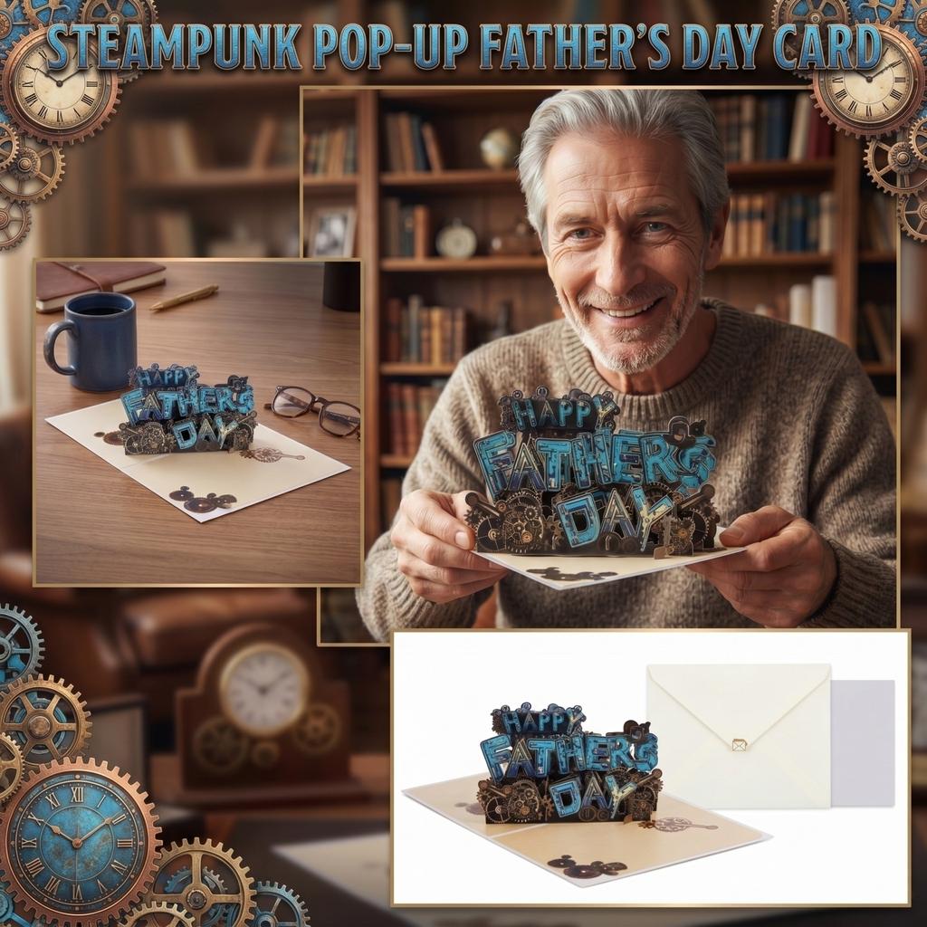 Unique 3d -Up Greeting Cards, Perfect Gifts For Dads, Husbands, And Grandfathers; Ideal Father'S Day Cards For Sons, Daughters, And Wives.
