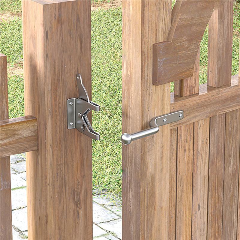 Zasuwa do drzwi przesuwnych Blokada Klamra Strażnik Zatrzask Metalowa Bezpieczna Ochrona Akcesorium do drzwi stodoły Domu Szałasu Garażu Łatwy w montażu