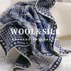 New 70 Wool 30 Silk Scarf for Women Shawls Wraps Foulard Scarves Pashmina Female Hijab Bandana Bufanda Poncho Square