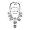 Collier tendance exagéré, accessoires de luxe haut de gamme en alliage entièrement sertis de diamants, articles rétro personnalisés