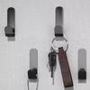 5PCS Adhesive Wall Hooks No Drill Strong Load-Bearing Hooks Durable Carbon Steel Hooks for Bathroom Kitchen Coat Towels