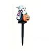Resin  Figurine Solar Halloween Lights Cute Garden Stake Light  For Garden Courtyard Patio