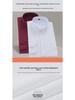 Men's High-End White Non-Iron Stand Collar Long Sleeve Dress Shirt