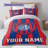 Name Custom San Lorenzo Art Pattern Bedding Set Quilt Cover Pillowcase Home Decor Gift (1 * duvet cover + 2 * pillowcase, without core)