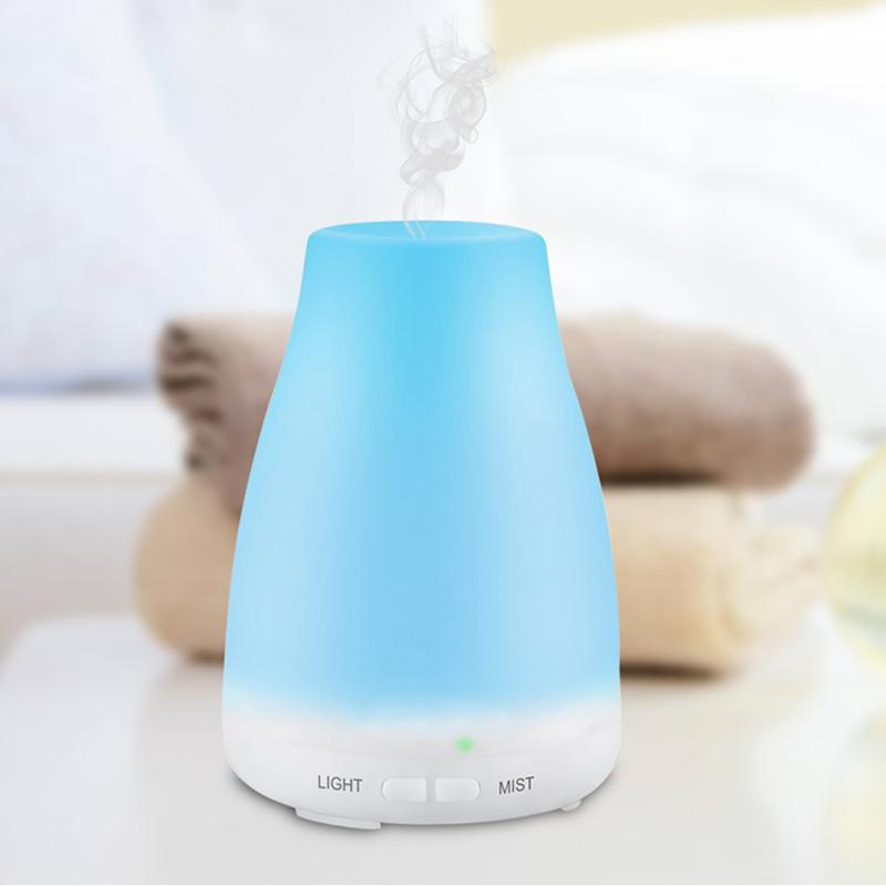THANKSHARE Aromatherapy Diffuser Humidifier Air Dampener Aroma Machine Essential Oil Ultrasonic Mist Maker LED Night Light Home