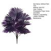 Purple Artificial Palm Tree Realistic Faux Palm Tropical Leaves Fake Palm Branches for Halloween Christmas Indoor Outdoor Decor
