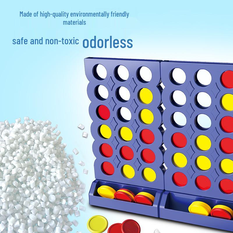 3D Four-in-a-Row Educational Game - Parent-Child Interactive Strategy Toy