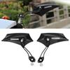 A Pair of Universal Motorcycle Motorbike Modified Accessories Rear View Rearview Mirror(Black)