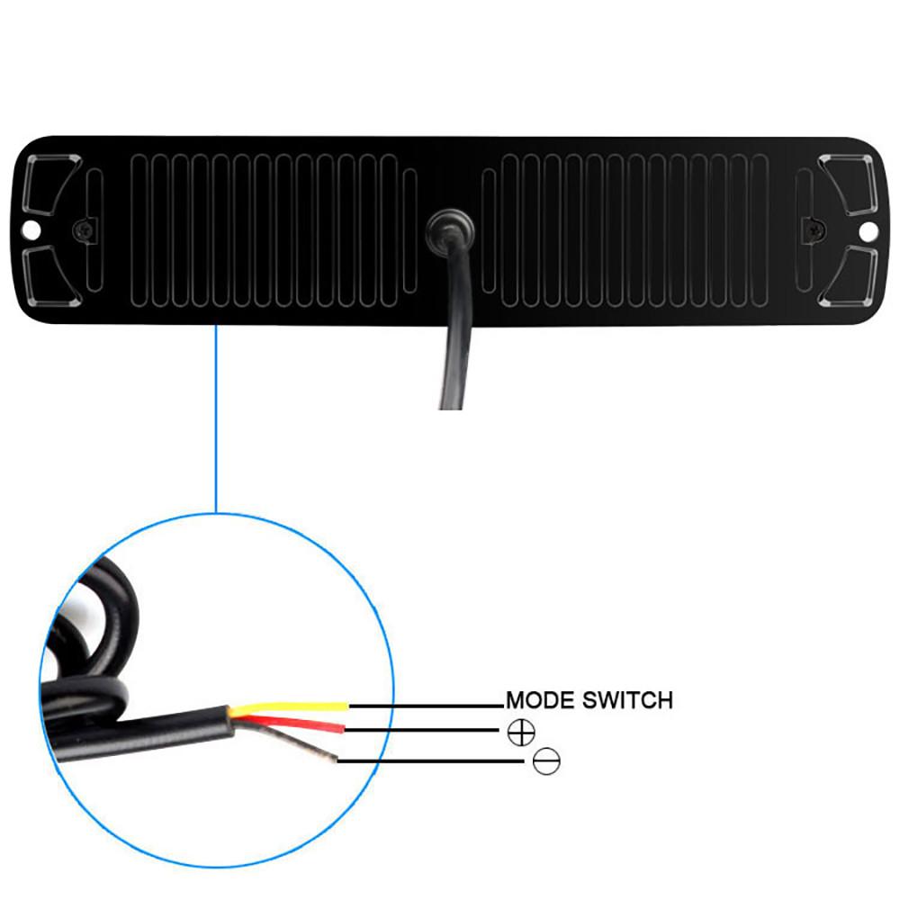 LED Auto Stroboskopické Výstražné Světlo Blikající Porucha Nouzové Světlo Auto Nákladní Auto Přívěs Maják Lampa Signální Světlo Pro Auta 12-24V 72W