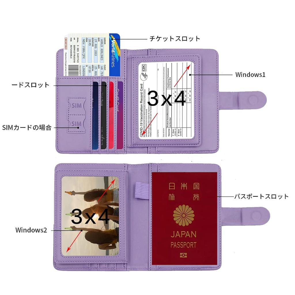 Passport Passport Passport Cute Passport Cover for Women and RFID Storage Pockets for Business Credit Airline and Passport Bag Pouch [MHKHPPO] Case,
