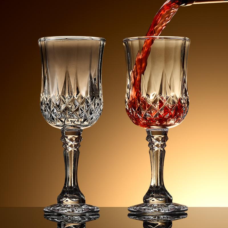 European Crystal Glass Cup Banquet French High Footed Red Wine Glass Whiskey Sparkling Champagne Glass Cup