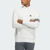 Adidas Long Sleeve Pullover Sweater Color Block Golf Sweater Men Sweater White IN9049