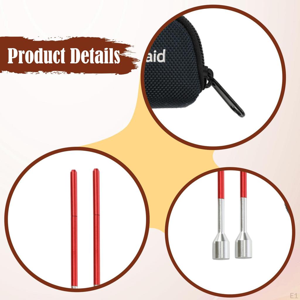 2x Golf Alignment Rods Putting Assistant Correction Tool