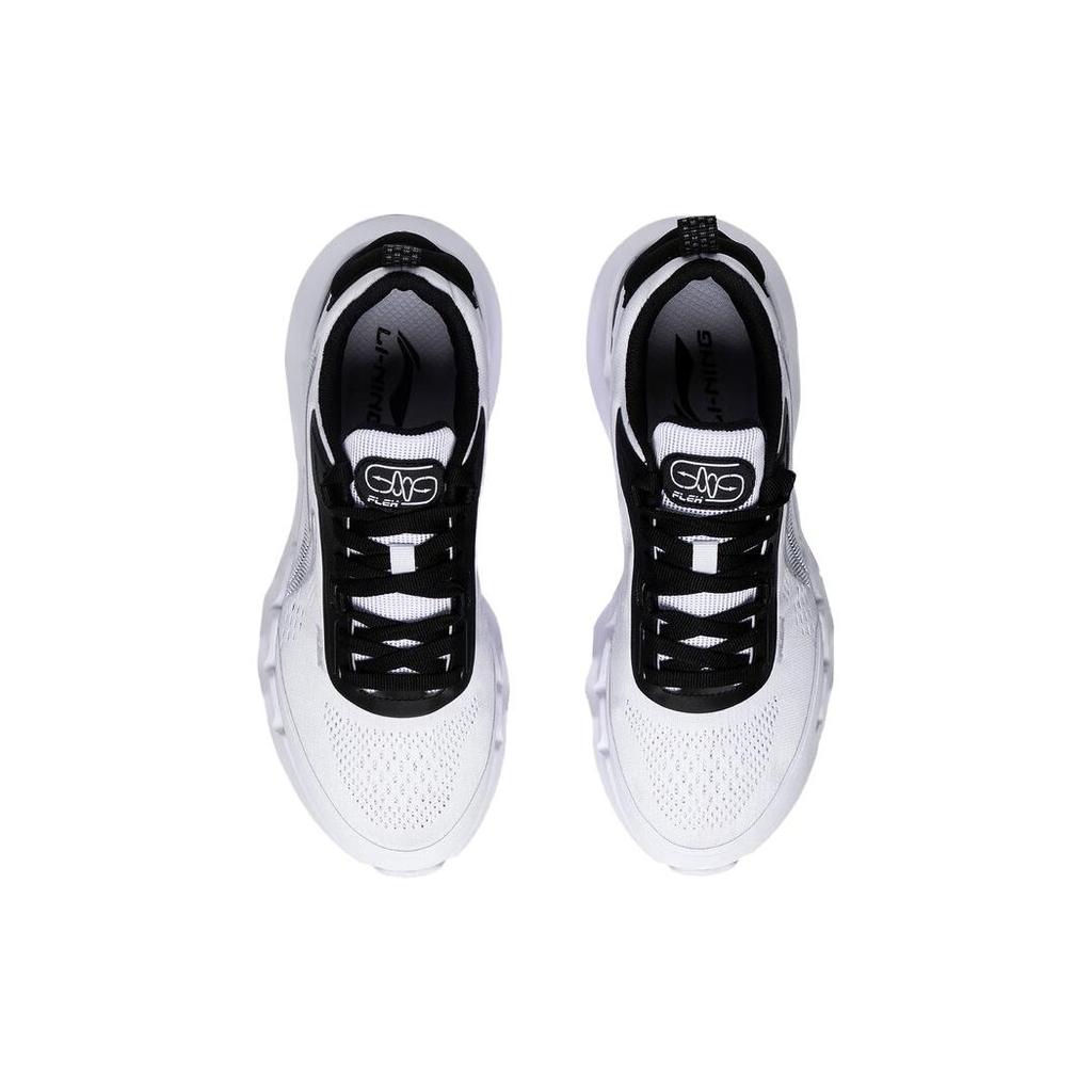 New LiNing LN Fle Anti Slip Wear Resistant Low Top Sports Casual Shoes Men's White Black AGLT031-1