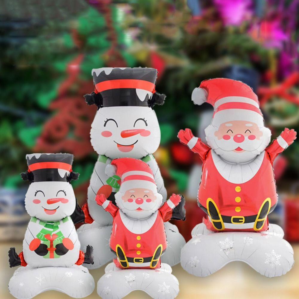 Decorative Christmas Series Standing Balloon Christmas Tree Aluminum Film Balloon  Holiday Party