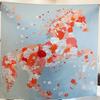 Silk Light Flower Horse Silk Crepe Satin 110 Large Square Scarf Autumn And Winter Mulberry Silk Silk Scarf Women'S Shawl Scarf