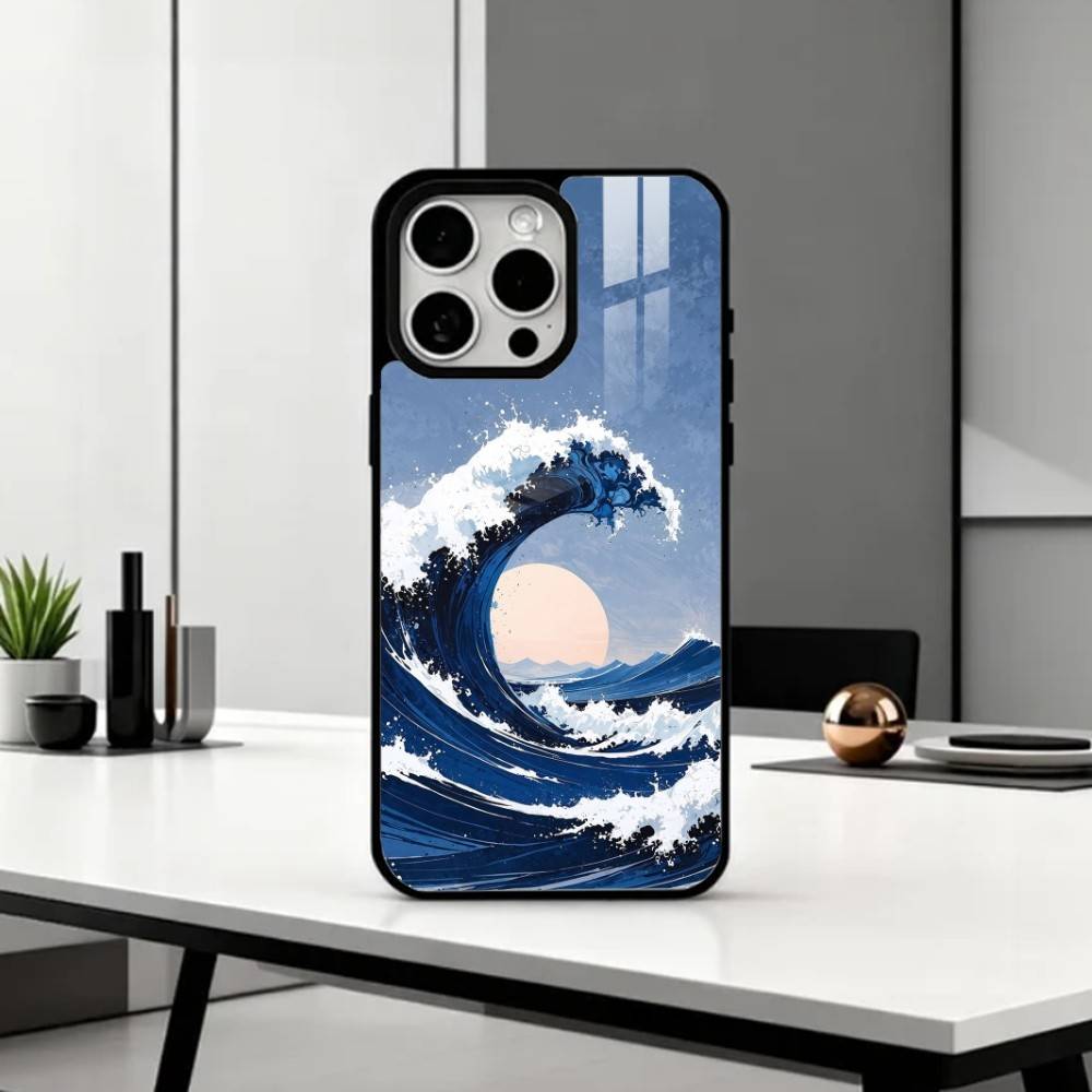 

cool G-Great W-Wave K-Kanagawa Phone Case For iPhone17,16,15,14,13,12,11 Plus,Pro Max Magnetic For Magsafe Wireless Charging iPhone12