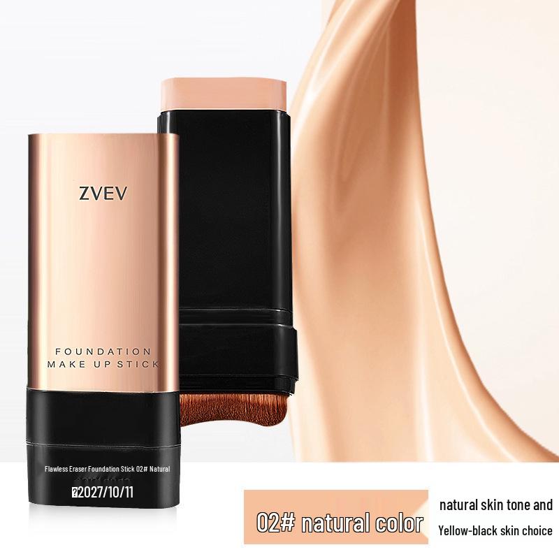 

Zvev Double-Ended Oil-Control Foundation & Brightening Concealer Stick - Long-Lasting, Non-Cakey, Portable Liquid Formula 24g