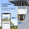 Solar-powered Surveillance Camera, Outdoor Waterproof, Wide-angle 10x Zoom, WIFI/4G Automatic Tracking Security Camera