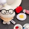 Kawaii Cute Sakura Seal Plush Keychain Cute Sea Dog Stuffed Doll Keyring Bag Pendant Toast Seal Plushie Hanging Decor Kids Gift
