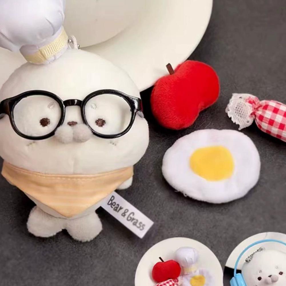 Kawaii Cute Sakura Seal Plush Keychain Cute Sea Dog Stuffed Doll Keyring Bag Pendant Toast Seal Plushie Hanging Decor Kids Gift