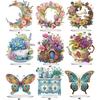 2D Flat DIY Table Top Diamond Painting Ornament Kits 5D DIY Diamond Art Tabletop Decorations for Home Office Desktop Decor