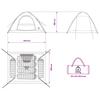 Camping Tent with Roof and Air Ventilation Green 335 x 275 x 180 cm