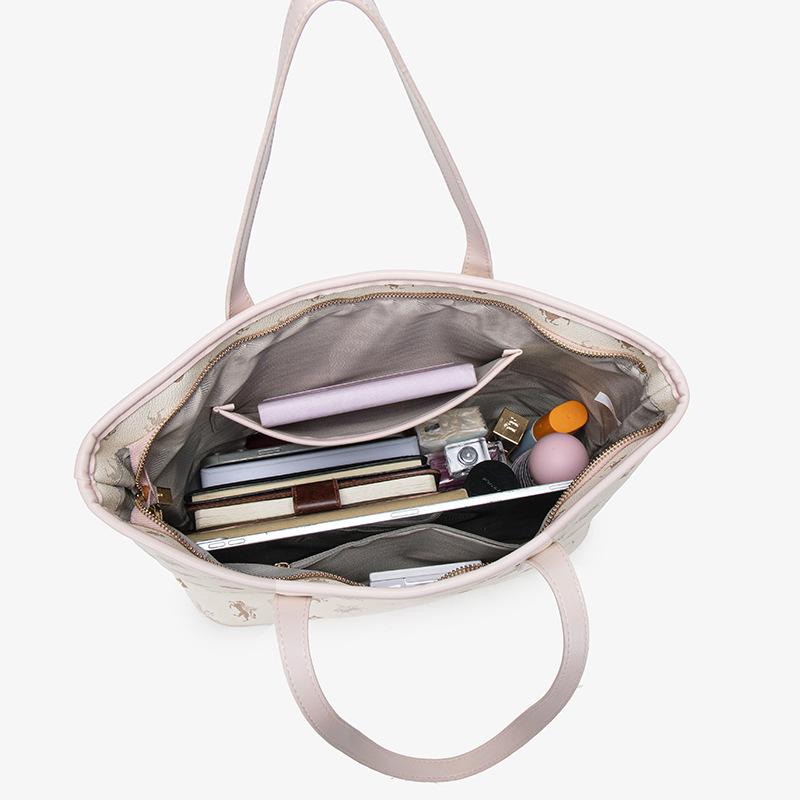 Trend Foreign Style 2025 New Tote Bag Women's Large-capacity Commuting Shoulder Handbag Printing New Tote Bag