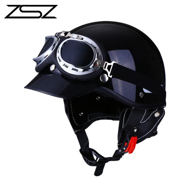 3C Certified DOT Retro Half Face Helmet Motorcycle Scooter Ebike Men Women