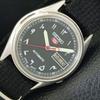VINTAGE SEIKO 5 AUTOMATIC 7009A JAPAN MENS ARABIC BLACK DIAL WATCH A701601-5 R206c-a701601