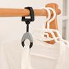 2Pcs Stroller Hooks 360 Degree Rotatable Good Load Capacity ABS Pushchair Organizer Bag Clips for Home