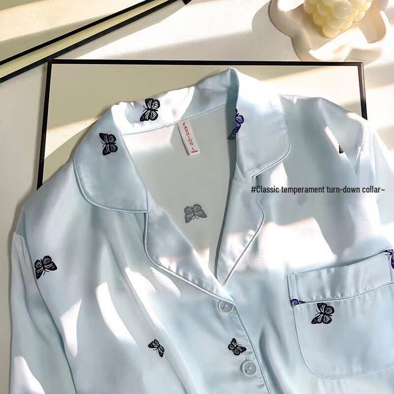 Changbaosen Women's Luxury Silk Pajama Set