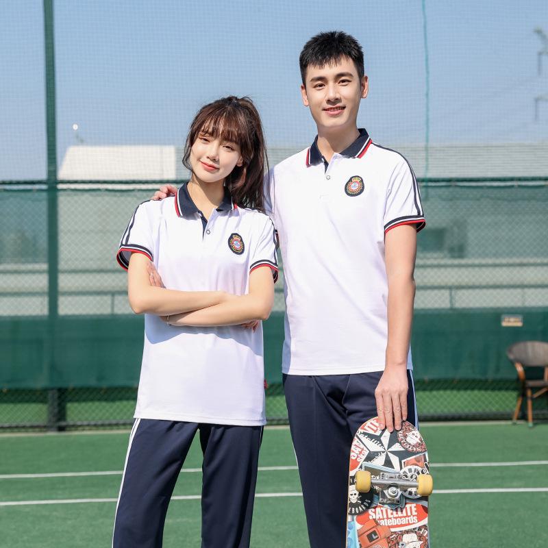 2023 Summer School Uniform Sports Set - Unisex Casual Short Sleeve Breathable Running Outfit 200