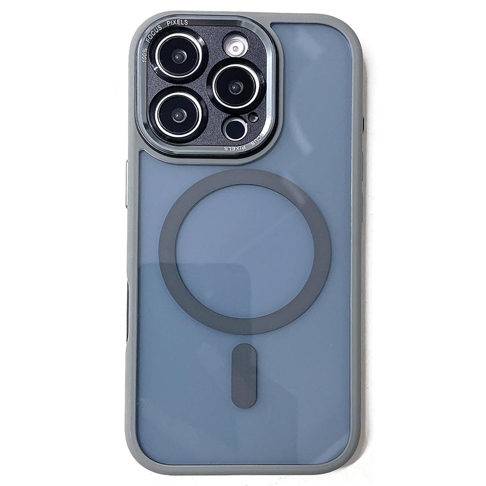 For iPhone 16 Pro Max Hybrid Case Compatible with MagSafe TPU + Acrylic Phone Shell Built-In AI Photo Button