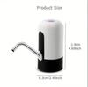 Electric water pump, rechargeable water dispenser, portable water dispenser, easy to install, one click operation