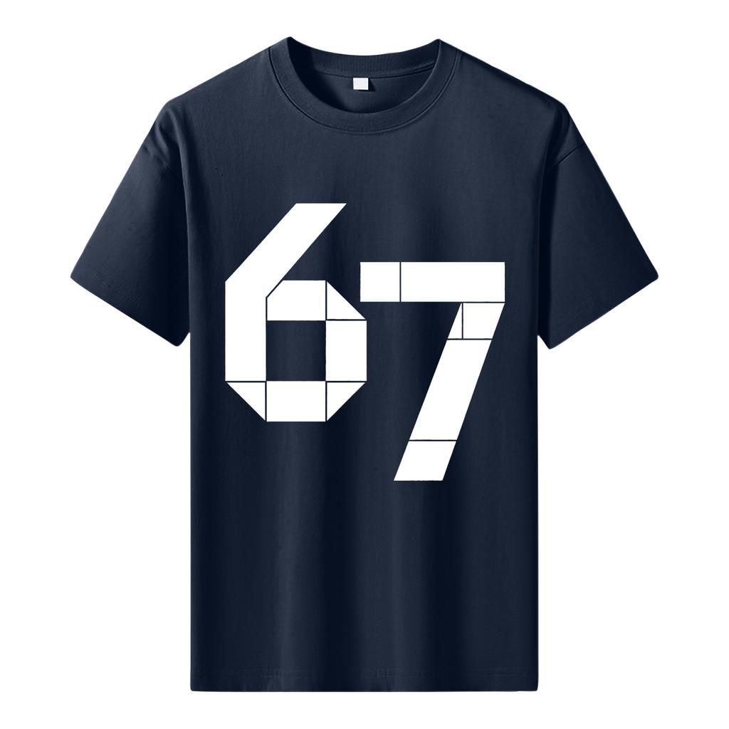 Men's Printed Short Sleeve T-Shirt Men's Loose Casual Short Sleeve Top